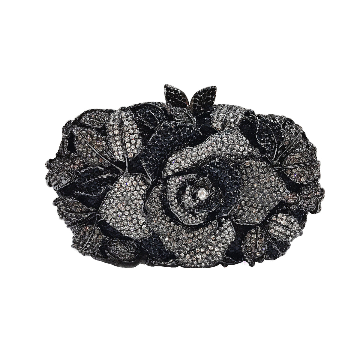 Hollow Rose Crystal Evening Clutch HB010