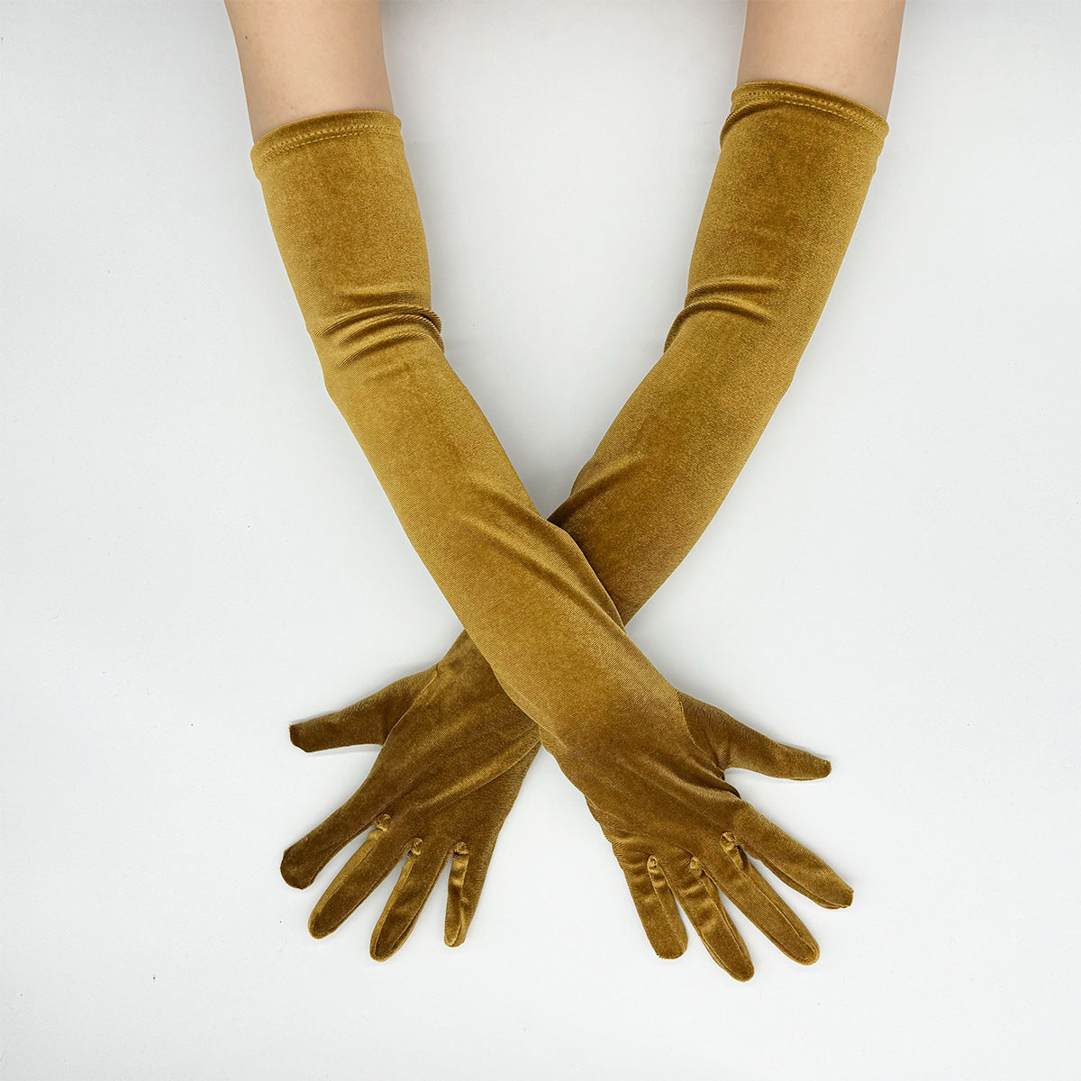 Long Velvet Opera Gloves for Wedding & Formal Events GL004