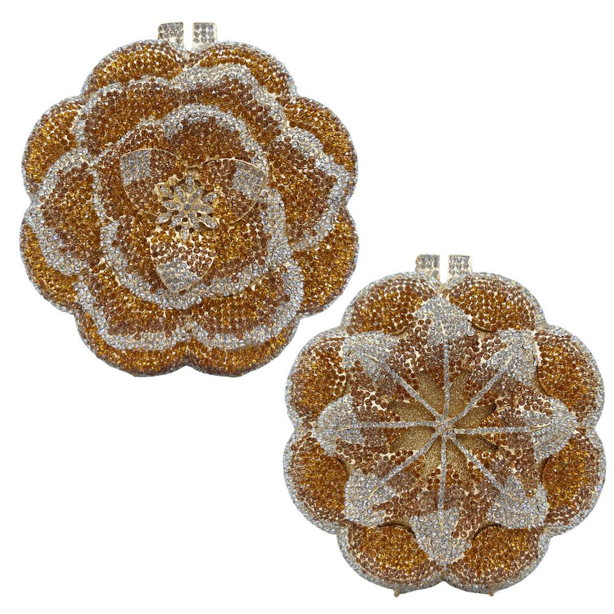 Diamond 3D Flower Evening Clutch HB006