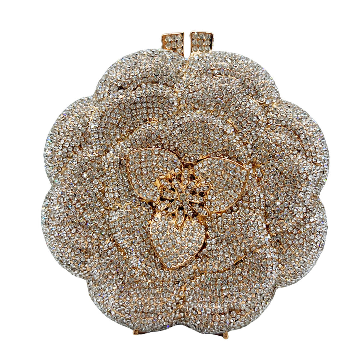 Diamond 3D Flower Evening Clutch HB006