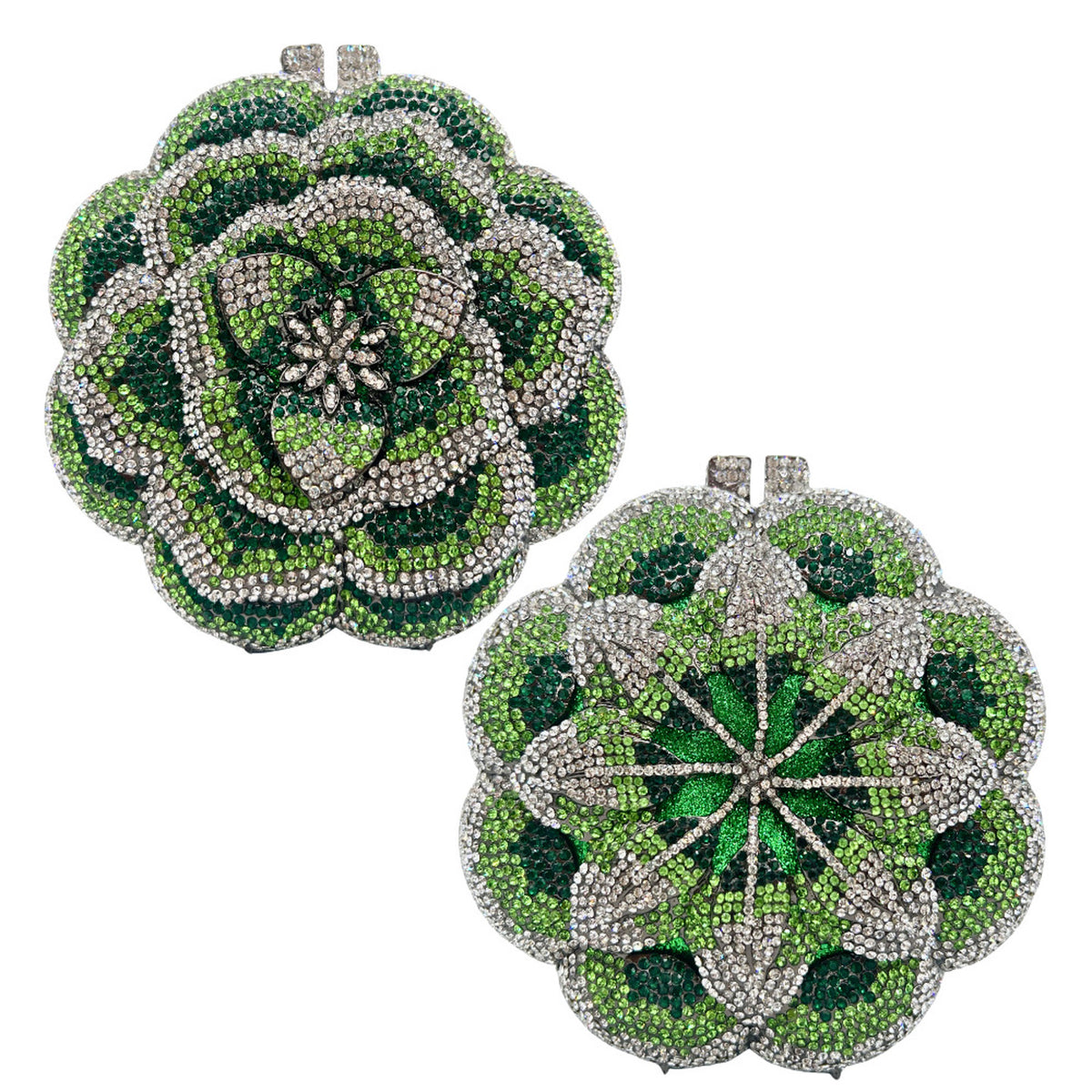 Diamond 3D Flower Evening Clutch HB006
