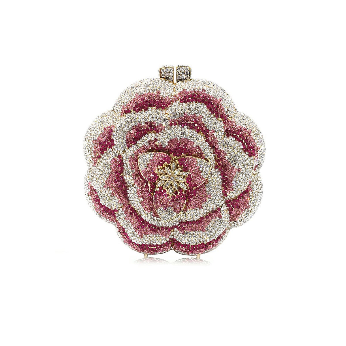 Diamond 3D Flower Evening Clutch HB006