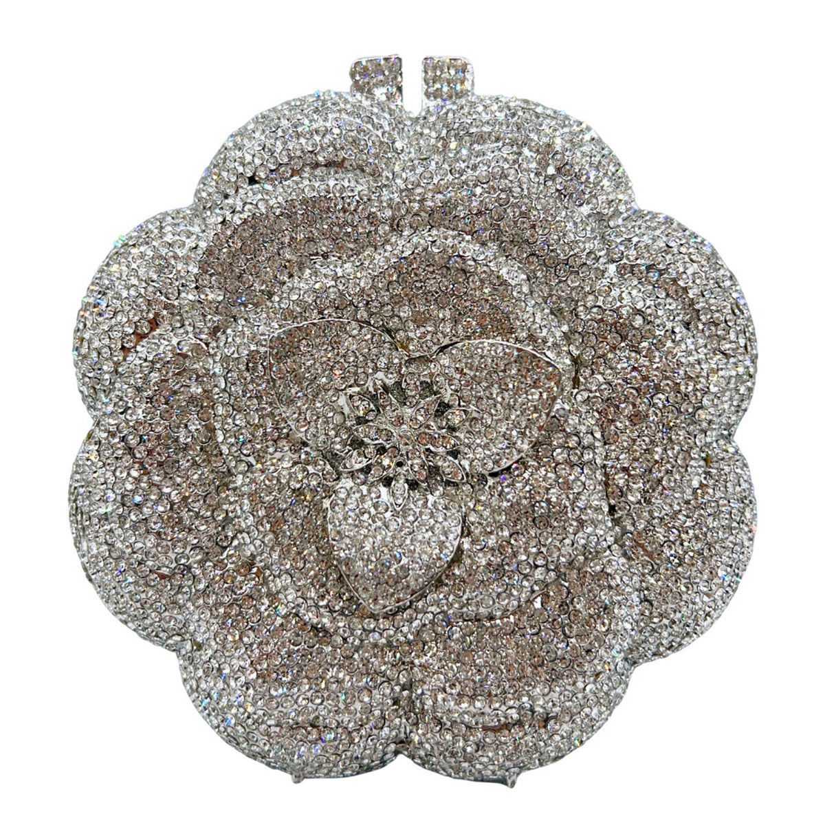 Diamond 3D Flower Evening Clutch HB006