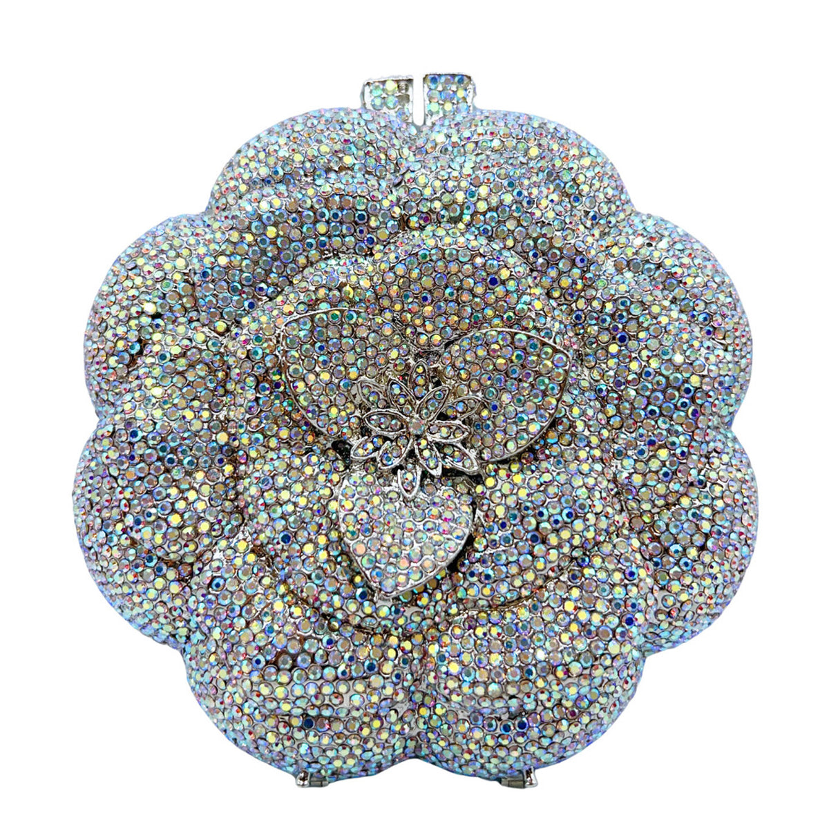 Diamond 3D Flower Evening Clutch HB006