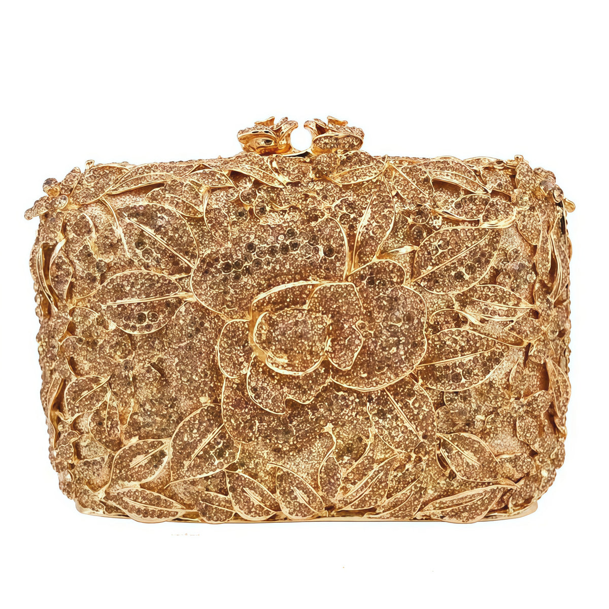 Pastel Rose Crystal Evening Clutch HB011