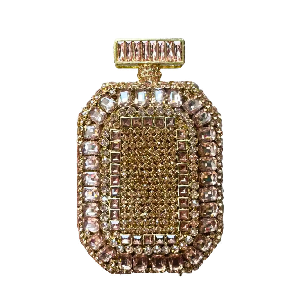 Perfume Bottle Crystal Evening Handbag HB018