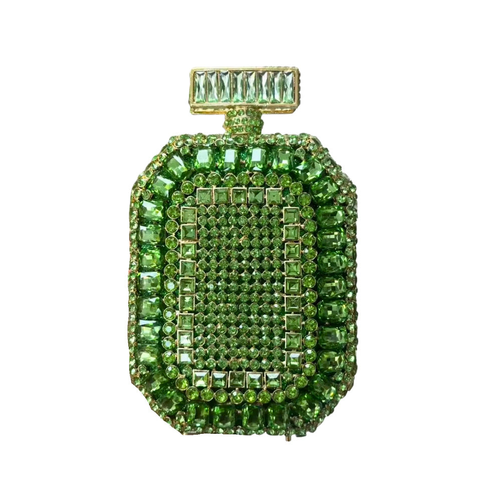 Perfume Bottle Crystal Evening Handbag HB018