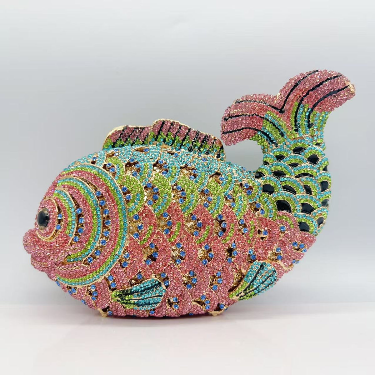 Fish Rhinestone Clutch Bag HB020