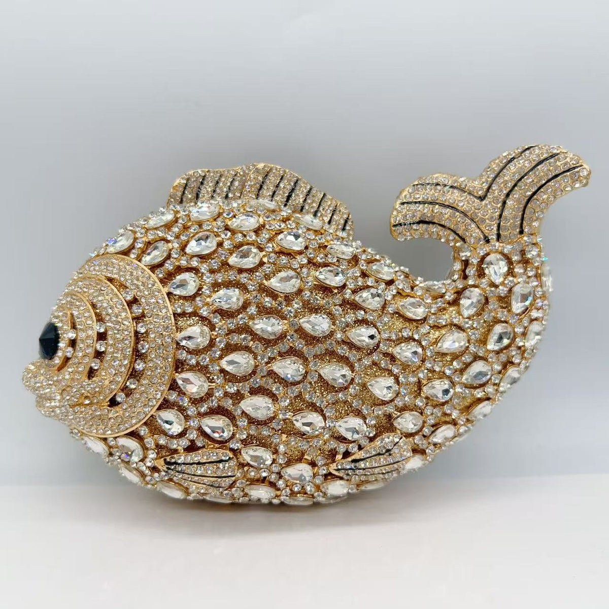 Fish Rhinestone Clutch Bag HB020