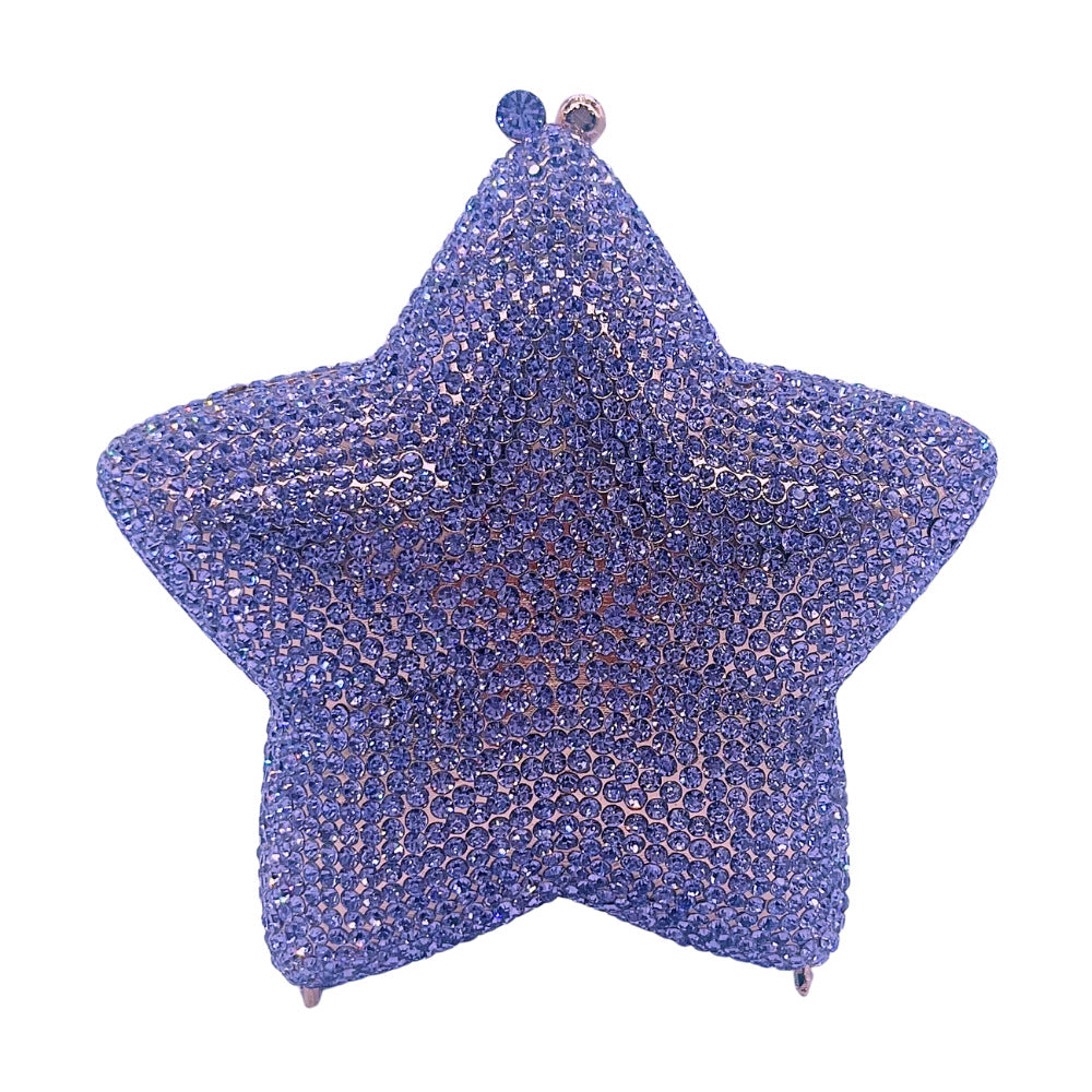 Star Shaped Crystal Evening Clutch HB033
