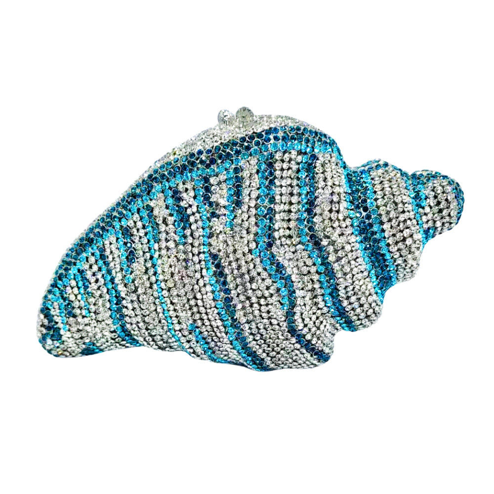Conch Shell Crystal Evening Clutch HB034