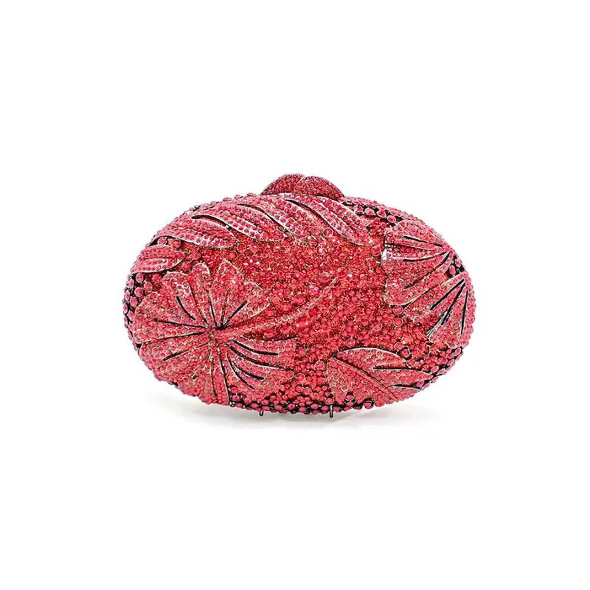 Flower Rhinestone Evening Clutch HB036