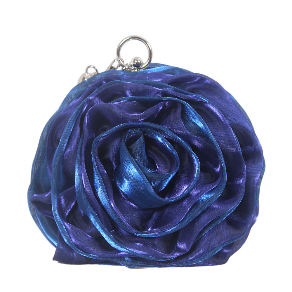Silk 3D Flower Clutch Bag HB038