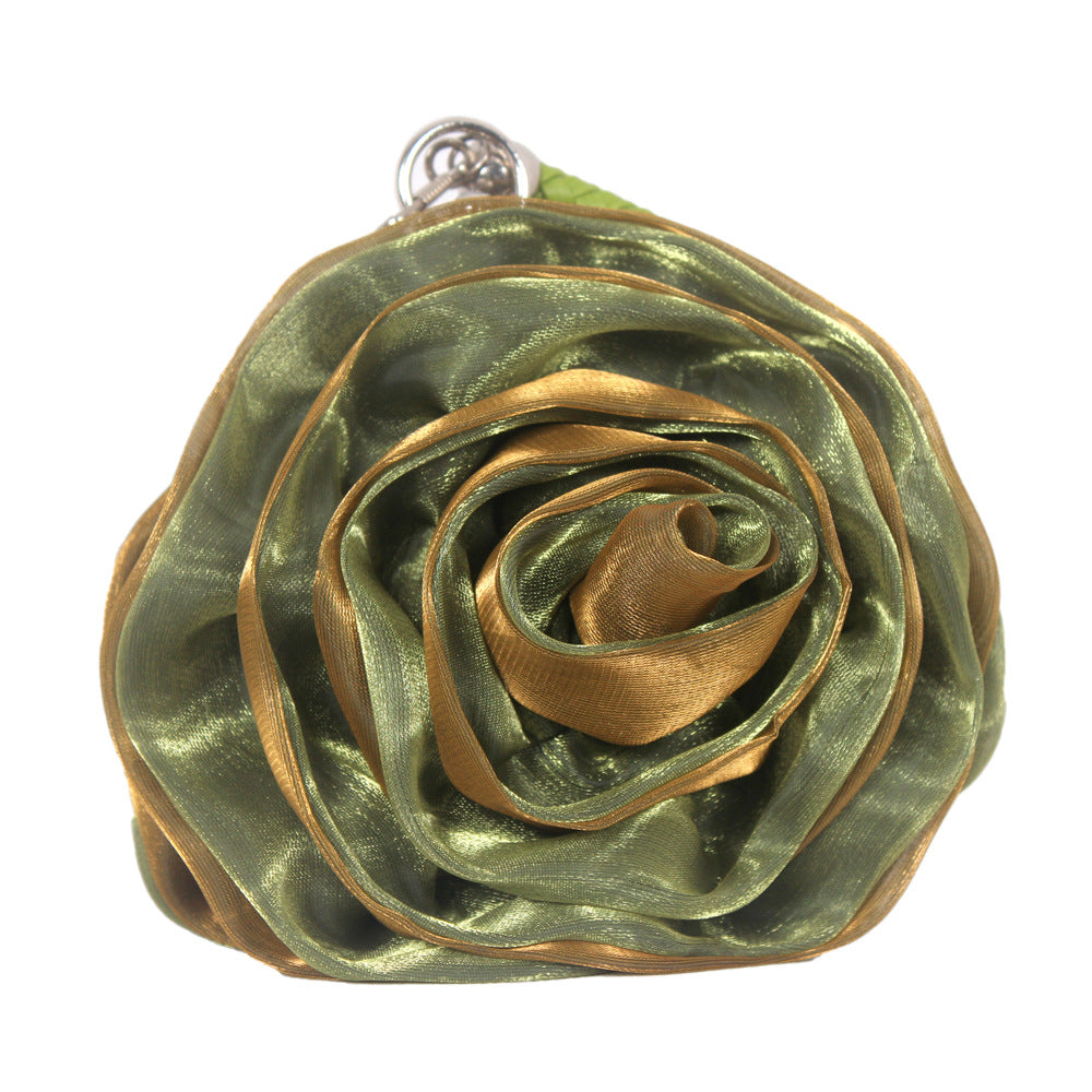 Silk 3D Flower Clutch Bag HB038