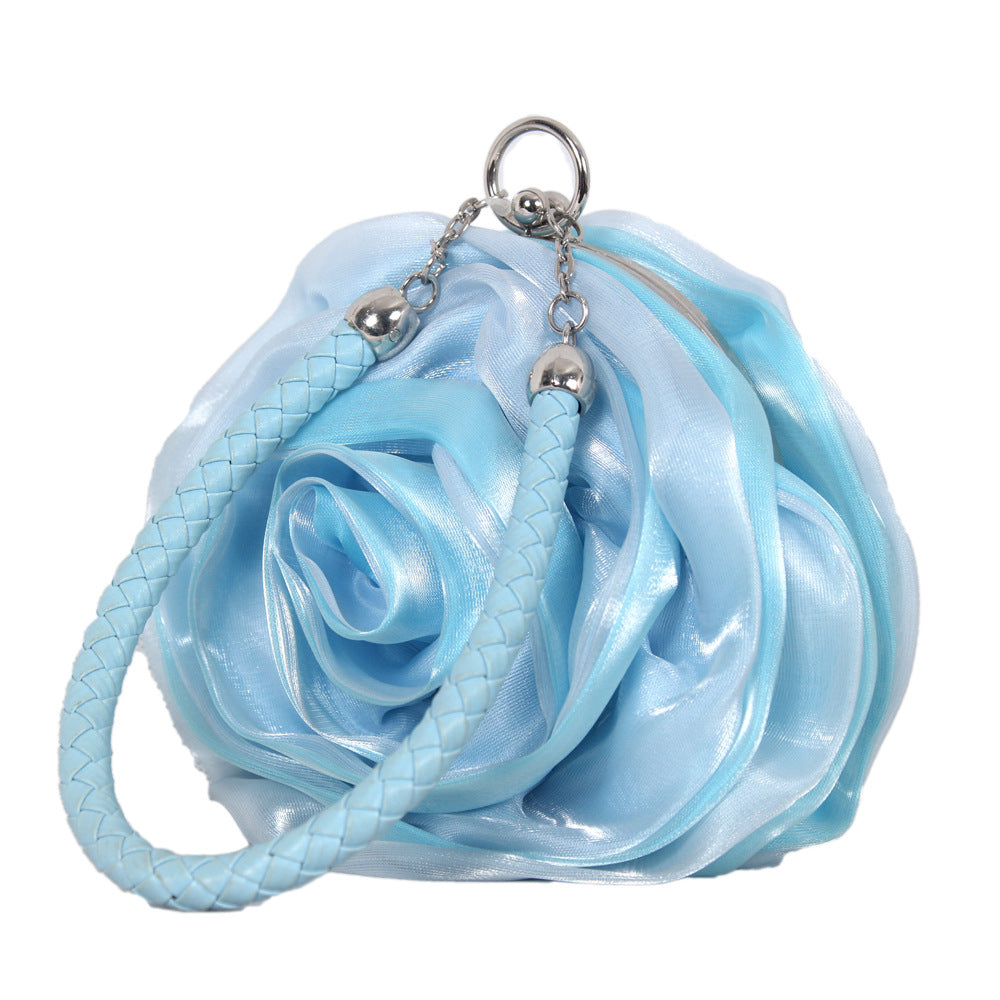 Silk 3D Flower Clutch Bag HB038