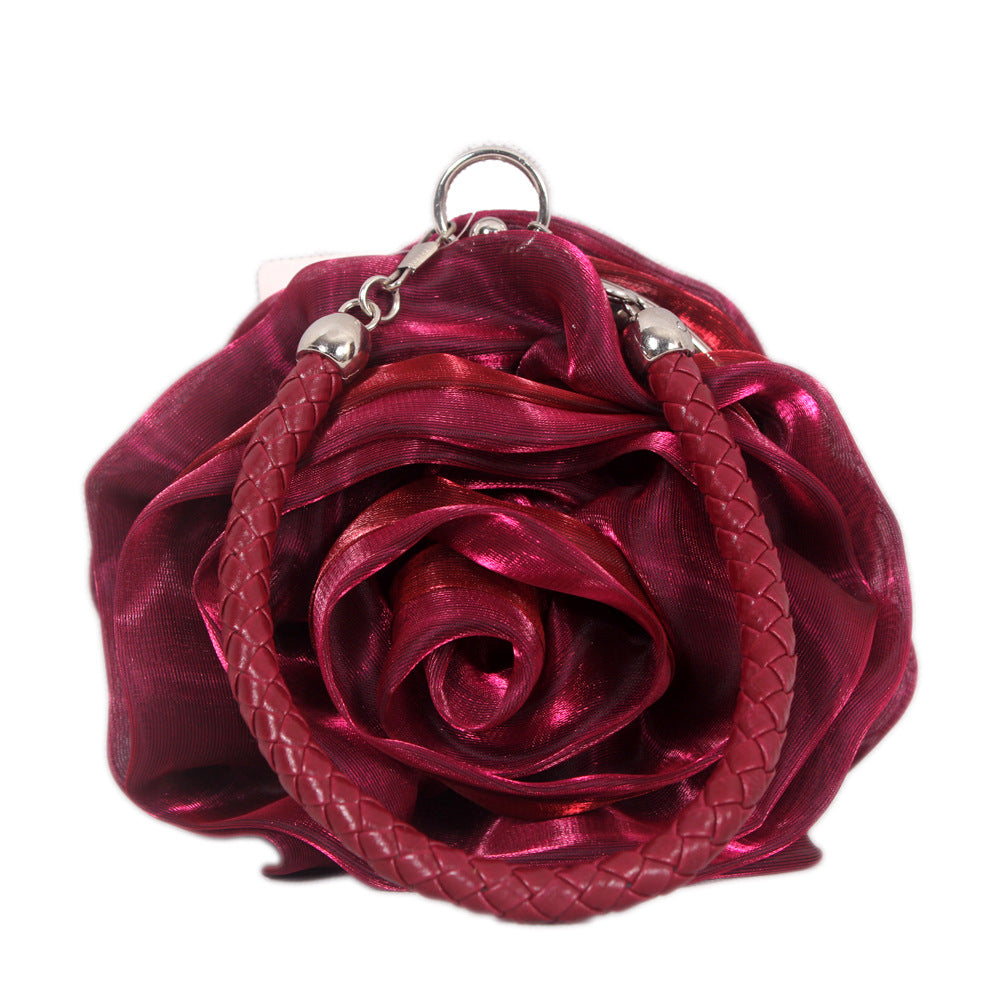 Silk 3D Flower Clutch Bag HB038