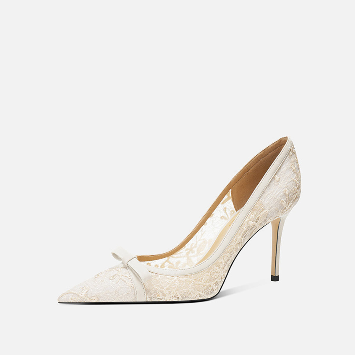 Elegant Mesh Bow High Heels HH017