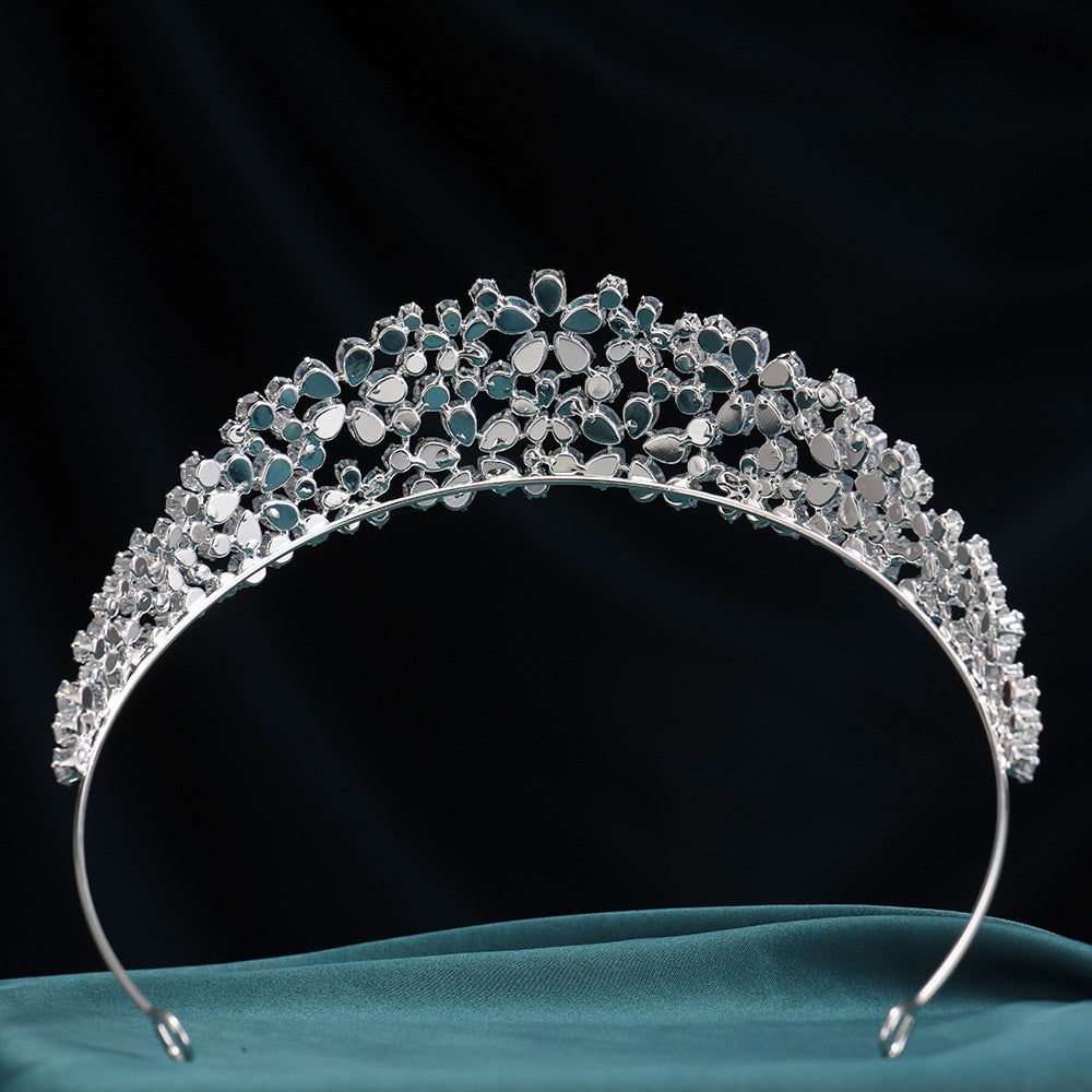 Opulent CZ Crystal Bridal Diadem HP013