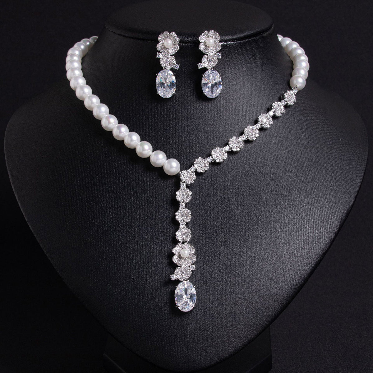 Floral Baroque Pearl Necklace JW019