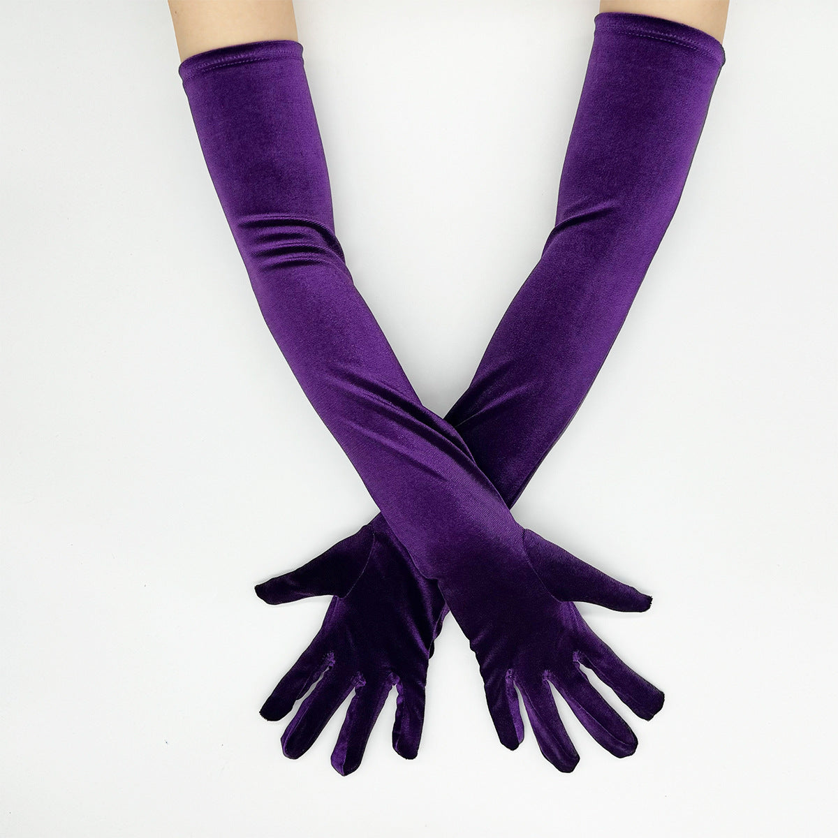 Long Velvet Opera Gloves for Wedding & Formal Events GL004