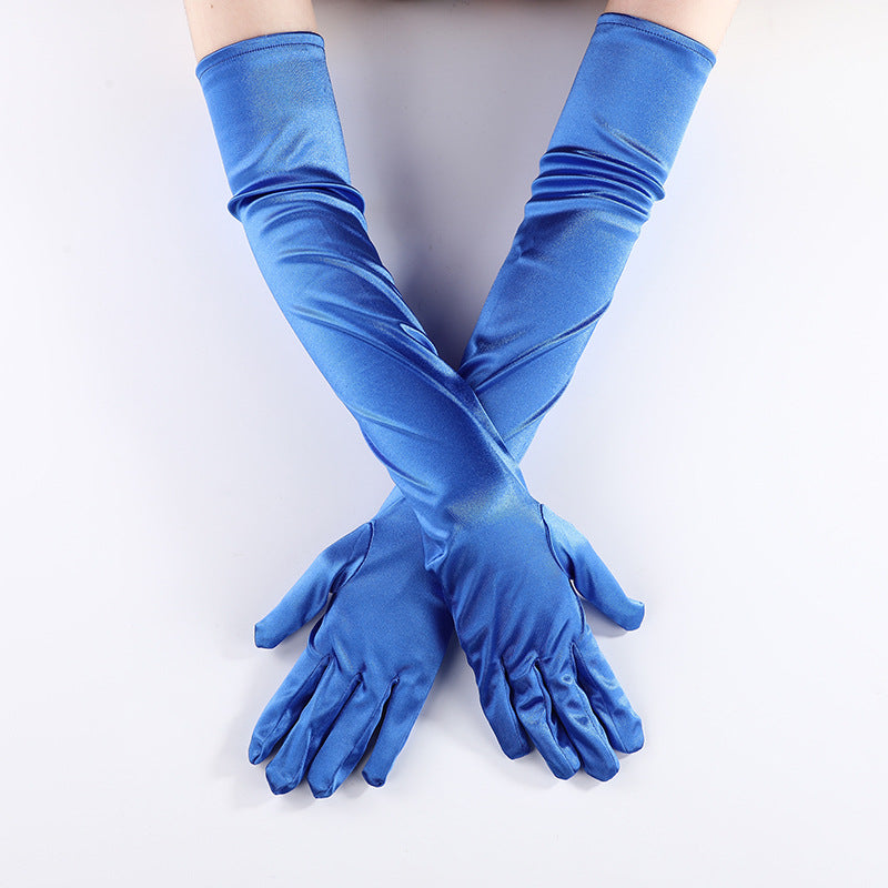 Long Satin Bridal Gloves for Wedding, Prom & Evening Gowns GL003