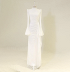 Elegant High Neck Long Sleeves Lace Evening Dress SF484