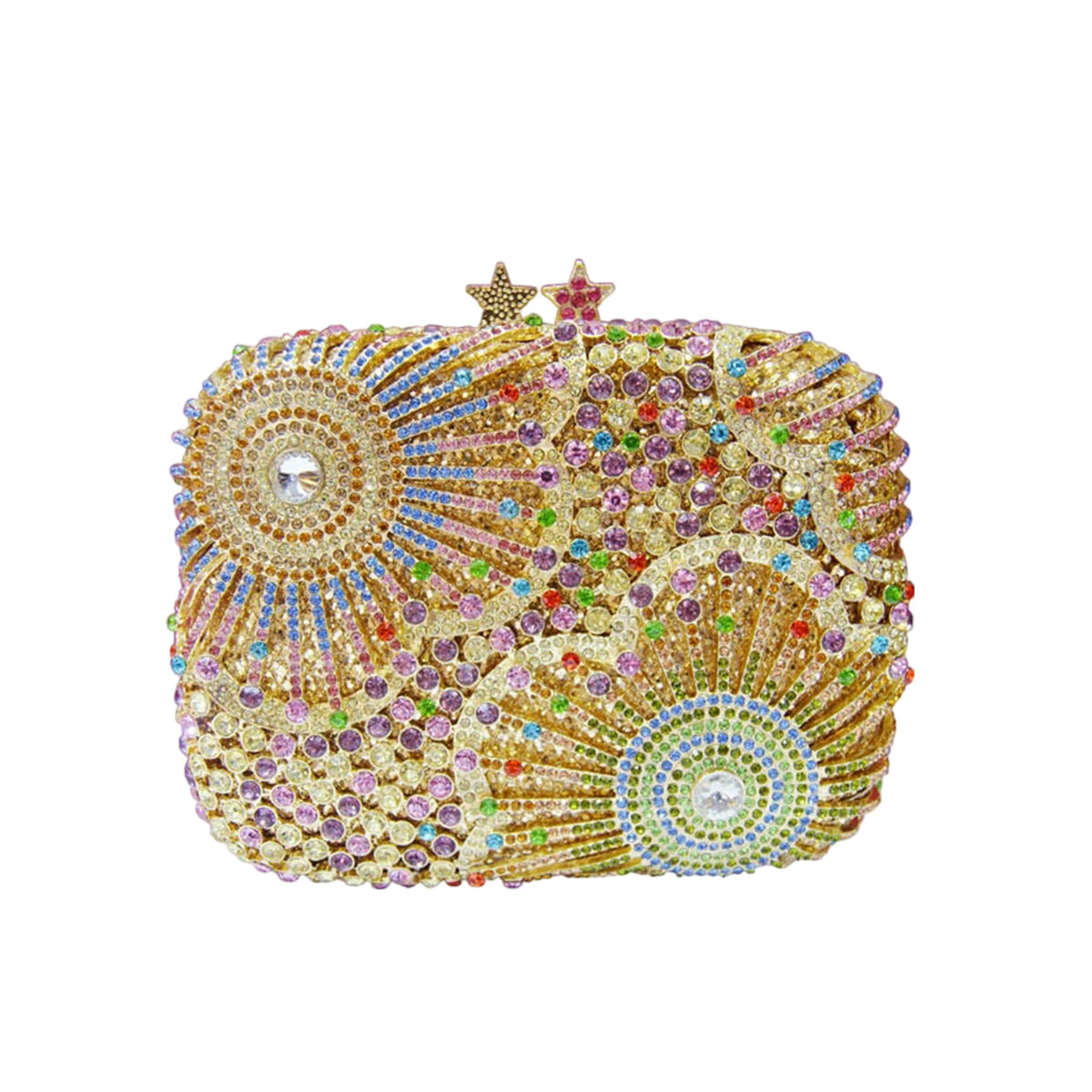 Flower Crystal Clutch Bag HB021