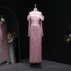 Elegant Off Shoulder Long Sleeves Evening Dress SS695