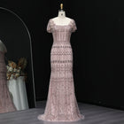 Luxury Beaded Off-Shoulder Mermaid Evening Dress SS291