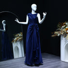Elegant Burgundy A-Line Evening Dress SF083