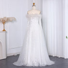 Off Shoulder Feathers Brown Evening Dress with Cape Sleeves SS707