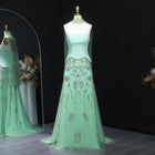 Luxury Sage Green Strapless Evening Dress SS254