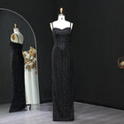 Luxury Beaded Blue Mermaid Evening Dress SS694
