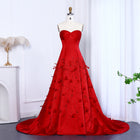 Luxury Feathers Coral Pink Beaded A-Line Evening Dresses SS470