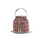 Rhinestone Shoulder Crossbody Bucket Bag HB005