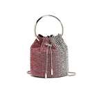 Rhinestone Shoulder Crossbody Bucket Bag HB005