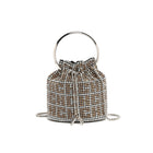 Rhinestone Shoulder Crossbody Bucket Bag HB005