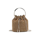 Rhinestone Shoulder Crossbody Bucket Bag HB005