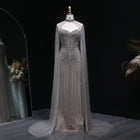 Luxury Mermaid Beaded Evening Dress with Cape SS156
