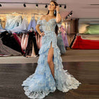 Glamorous Red Layered Ruffle Off-Shoulder Prom Dress SH151
