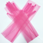 Sheer Tulle Long Bridal Gloves for Wedding & Prom GL001
