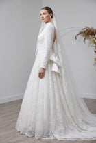 Pearl Long Sleeve Lace Wedding Dress SW514