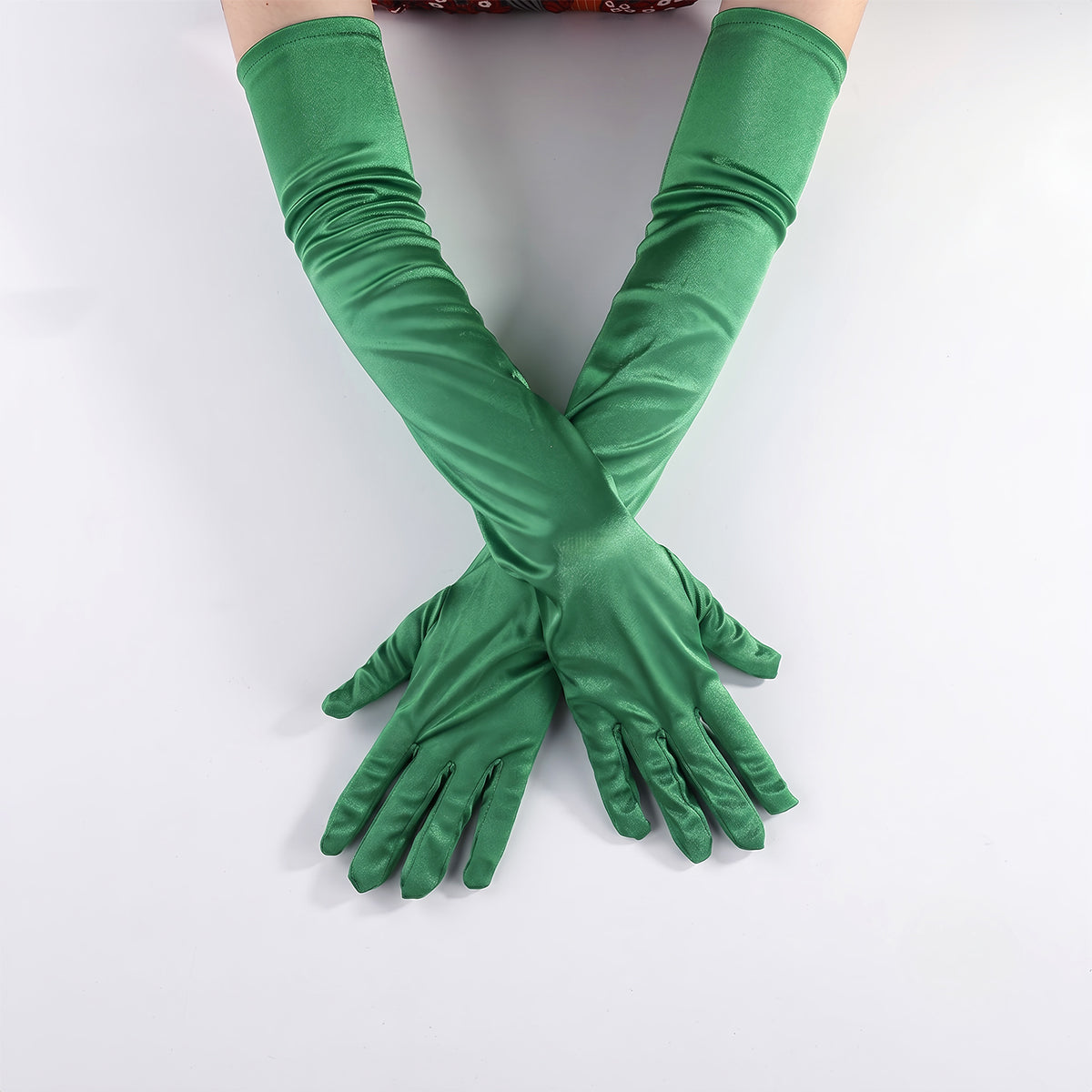 Long Satin Bridal Gloves for Wedding, Prom & Evening Gowns GL003