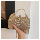 Rhinestone Tassel Clutch Shoulder Bag HB003