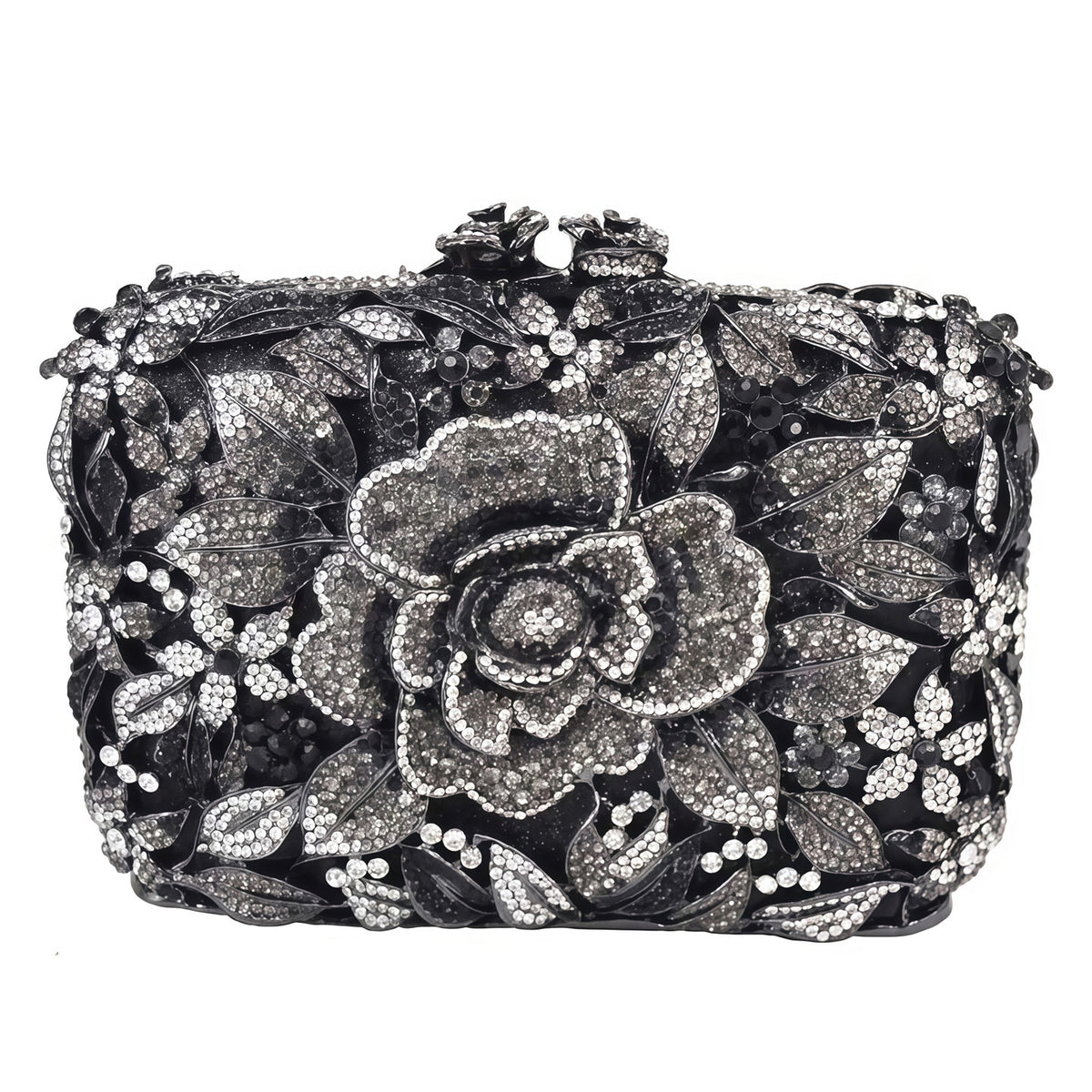 Pastel Rose Crystal Evening Clutch HB011
