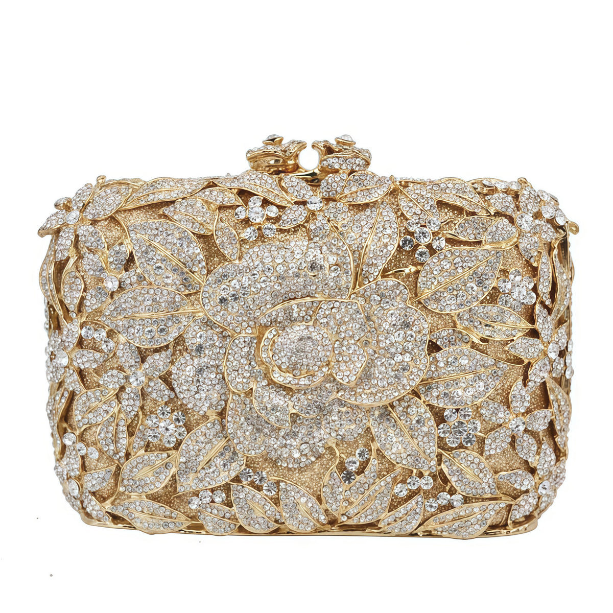 Pastel Rose Crystal Evening Clutch HB011