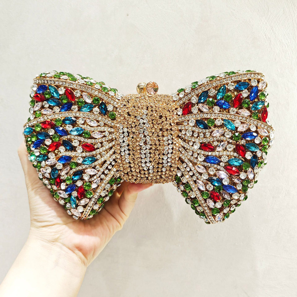 Crystal Bow Evening Clutch HB015