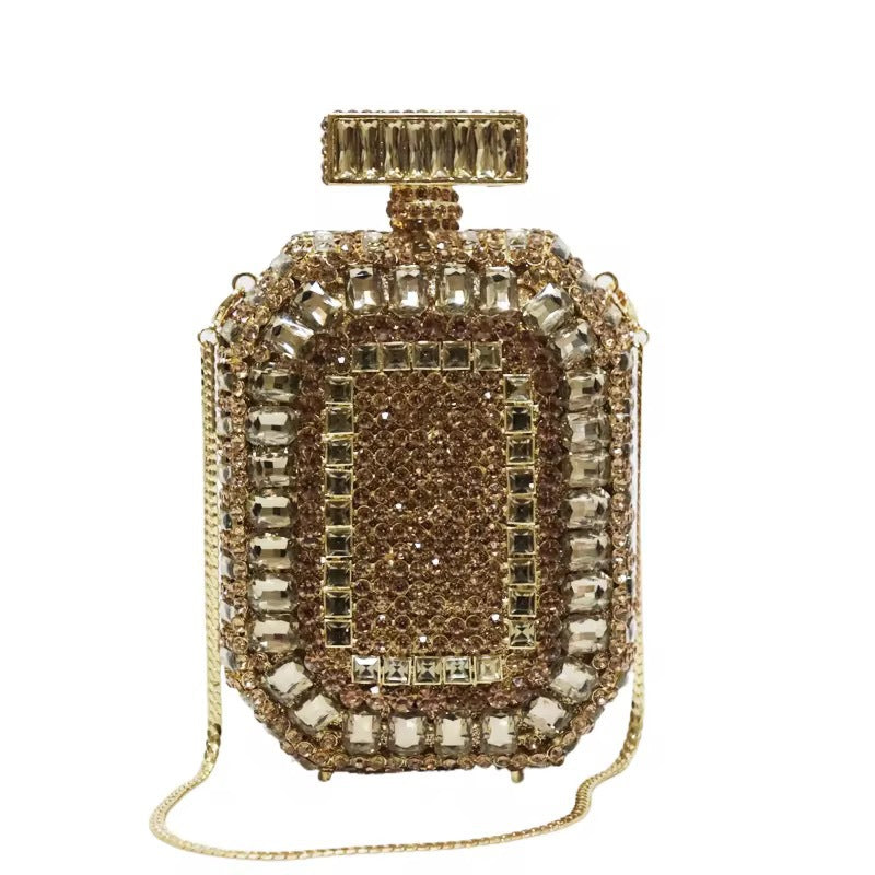 Perfume Bottle Crystal Evening Handbag HB018