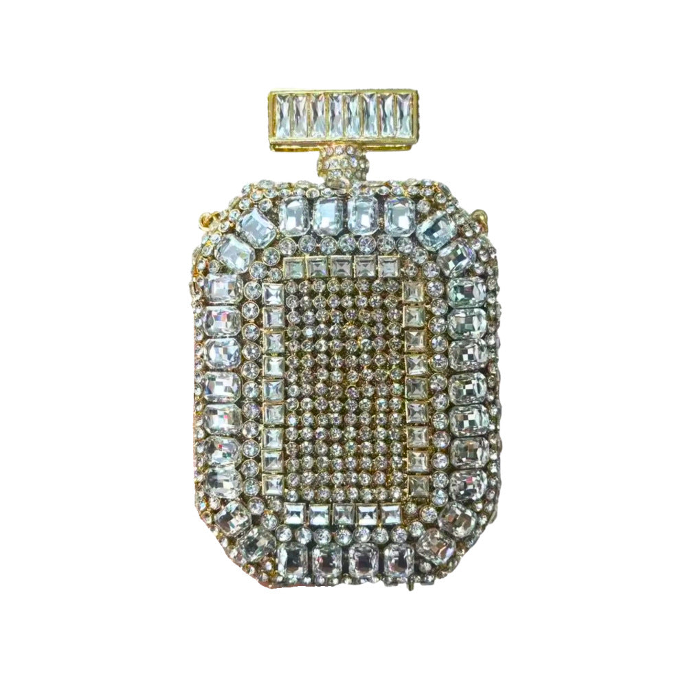 Perfume Bottle Crystal Evening Handbag HB018