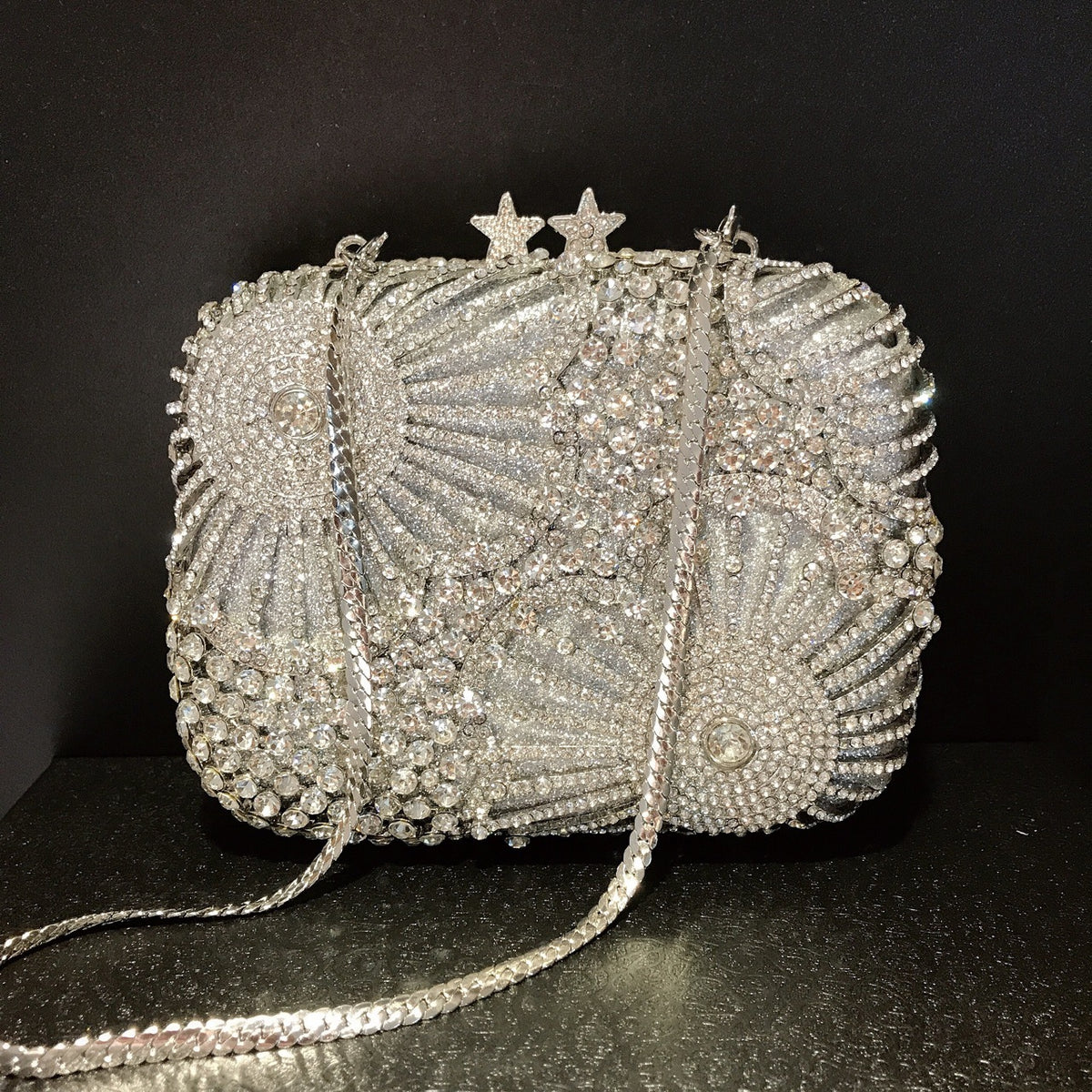 Flower Crystal Clutch Bag HB021
